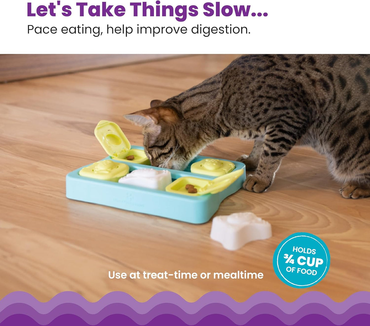 Nina Ottosson Kitty Cube Puzzle Cat Toy Treat Puzzle, 8.7"