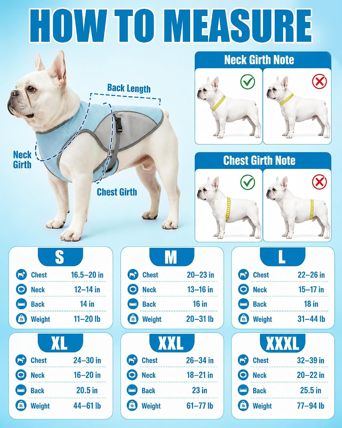 Dog Cooling Vest with 6.5FT Leash, UPF50 Breathable Lightweight Heat Relief Vest for Small & Large Dogs, Hot Weather Summer Outdoor Walking Hiking