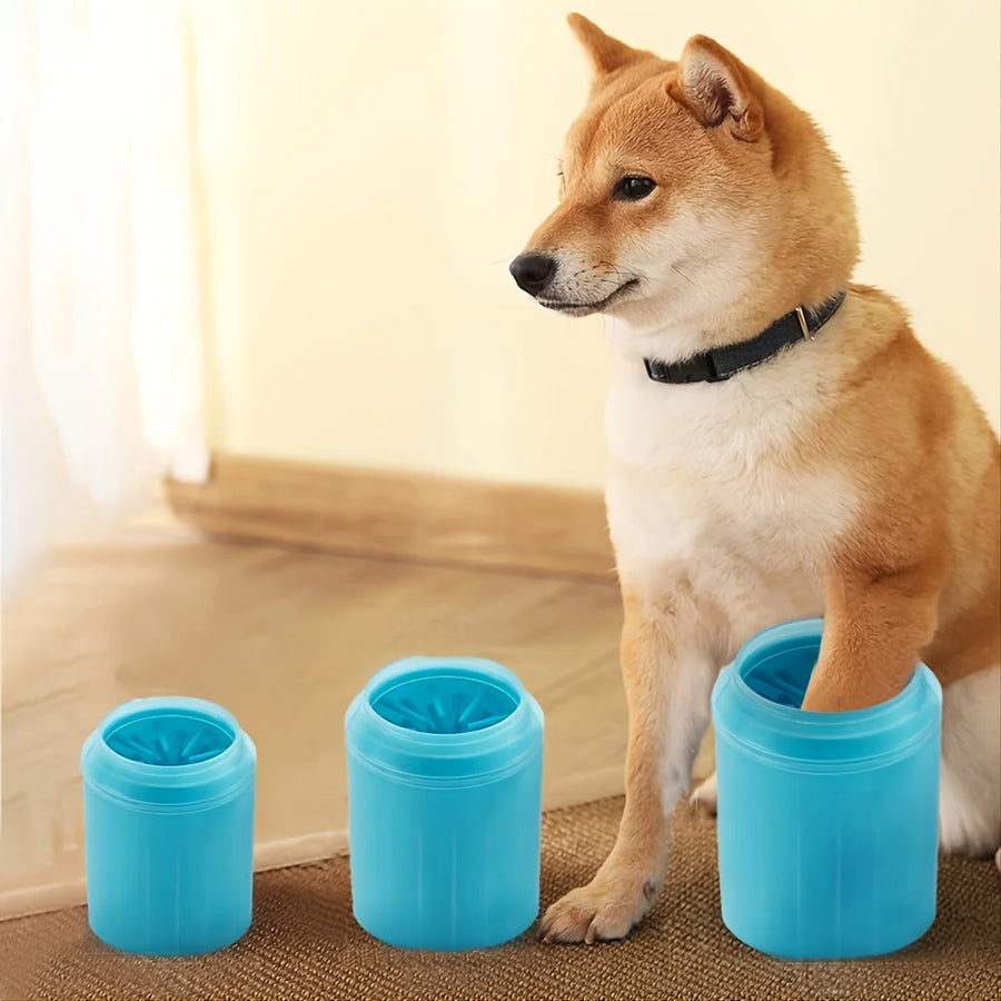 Soft Silicone Pet Paw Washing Cup for Cats & Dogs, Paw Cleaner, Portable Paw Cleaning Cup